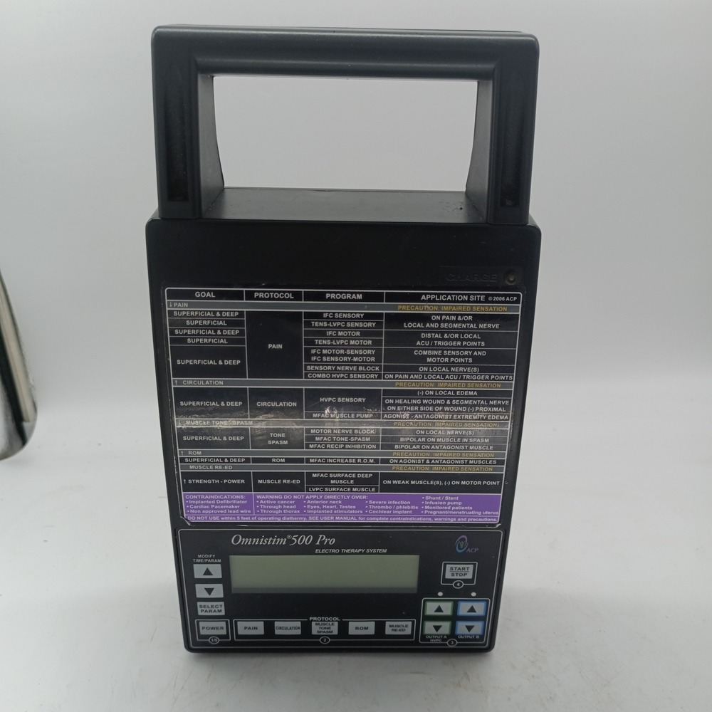 ACP Omnistim 500 Pro Electro Therapy System Muscle Stimulator 100500C a10